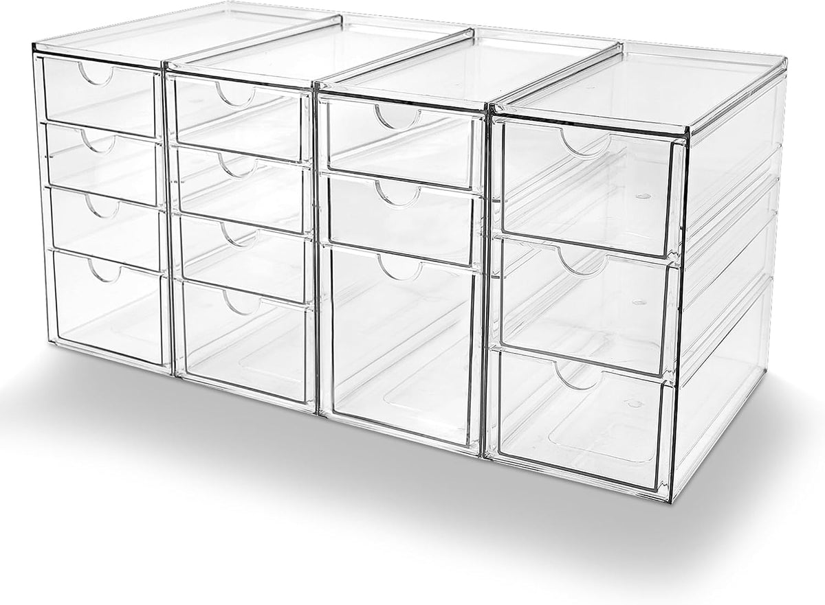 Acrylic Drawer Makeup Organizer with 4 Drawers