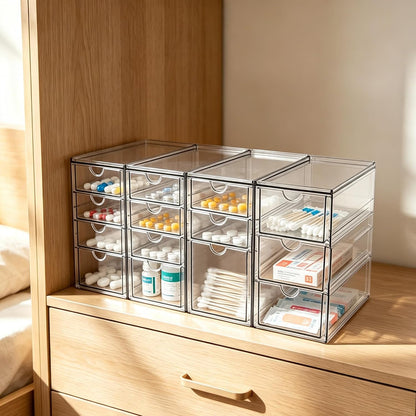 Acrylic Drawer Makeup Organizer with 4 Drawers