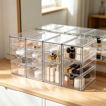 Acrylic Drawer Makeup Organizer with 4 Drawers