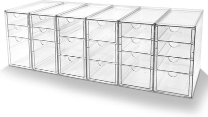 Acrylic Drawer Makeup Organizer with 4 Drawers