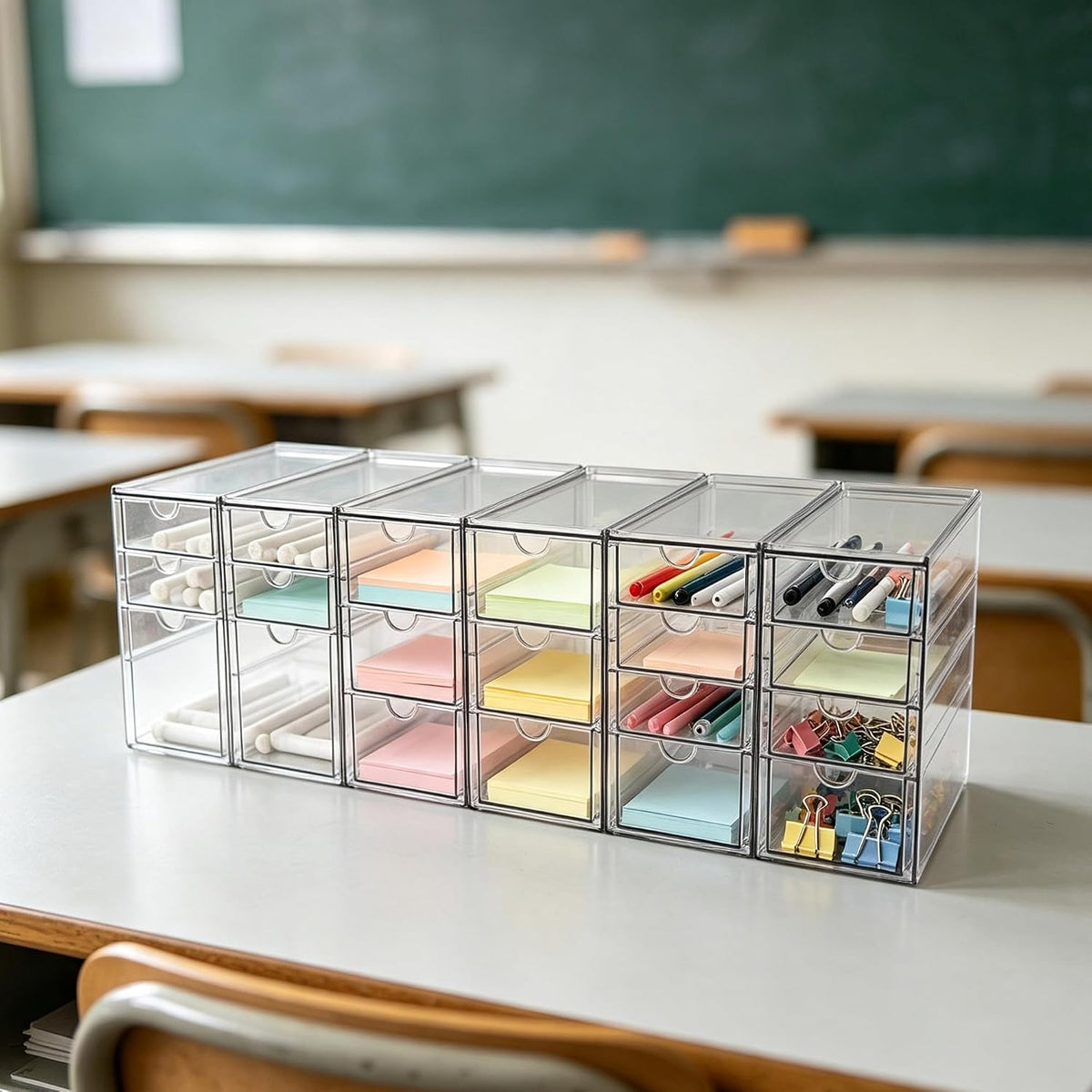 Acrylic Drawer Makeup Organizer with 4 Drawers