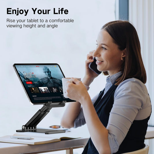 Tablet Stand for iPad Holder, Adjustable Tablet Holder for Desk