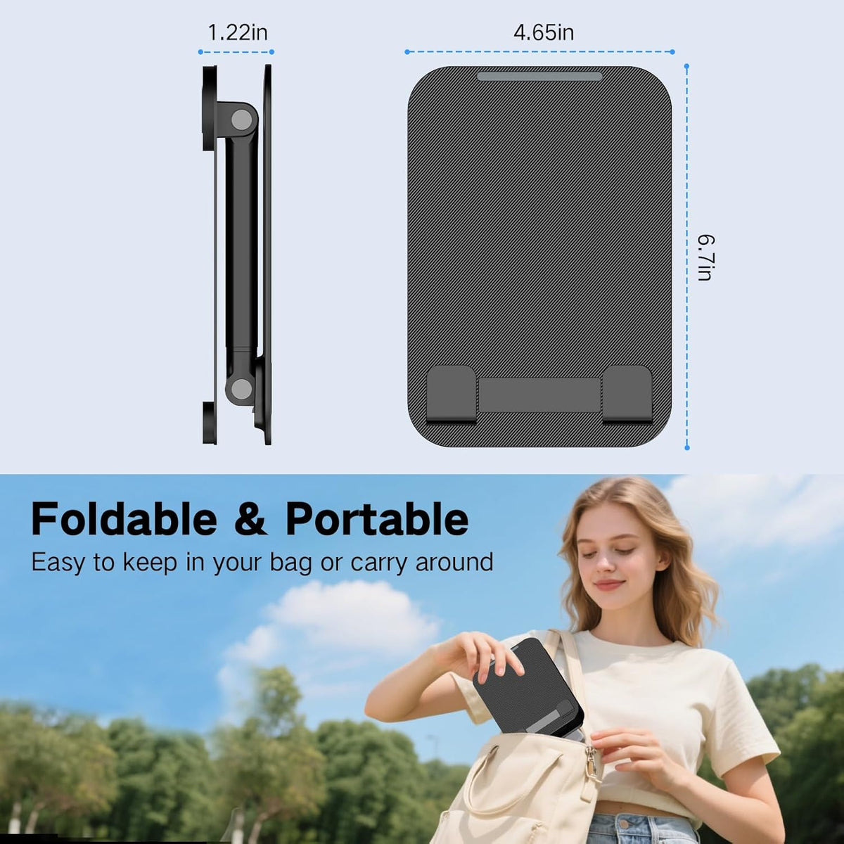 Tablet Stand for iPad Holder, Adjustable Tablet Holder for Desk