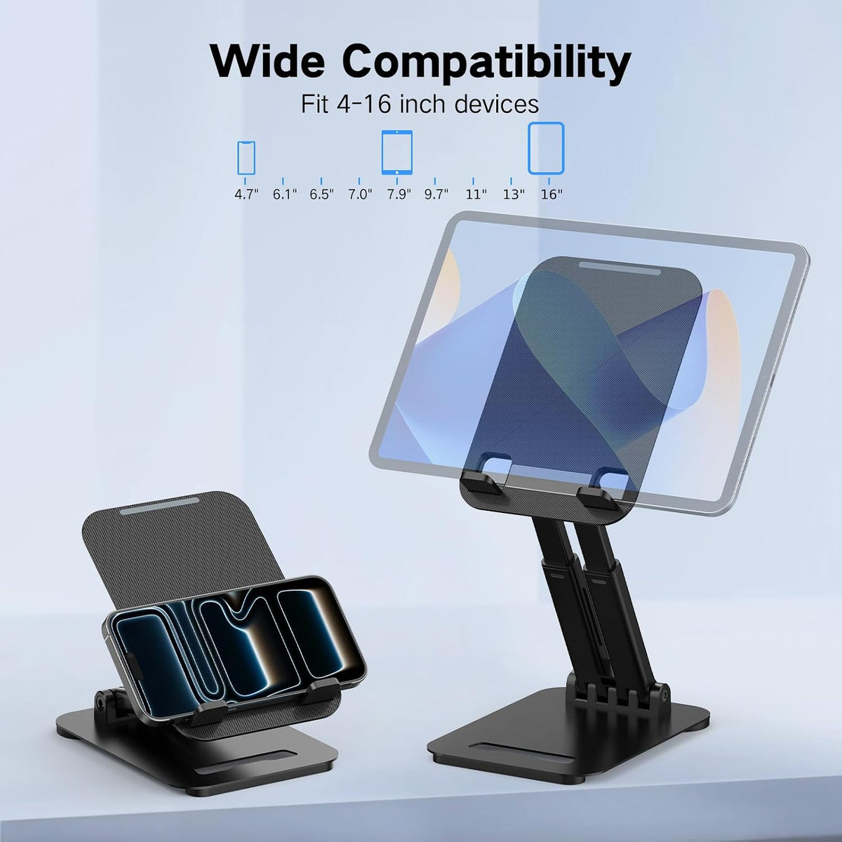 Tablet Stand for iPad Holder, Adjustable Tablet Holder for Desk