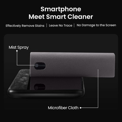 Touchscreen Screen Cleaner Spray, for Phones iPad Car (Grey)