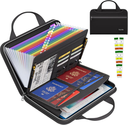 Fireproof Accordion File Organizer, Expanding File Folder