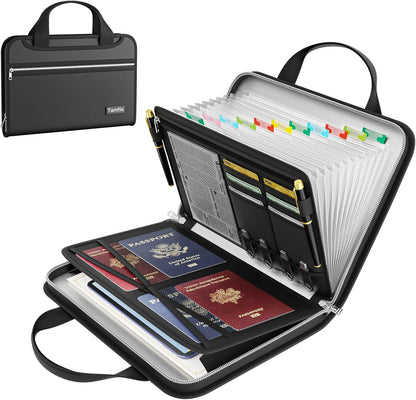 Fireproof Accordion File Organizer, Expanding File Folder