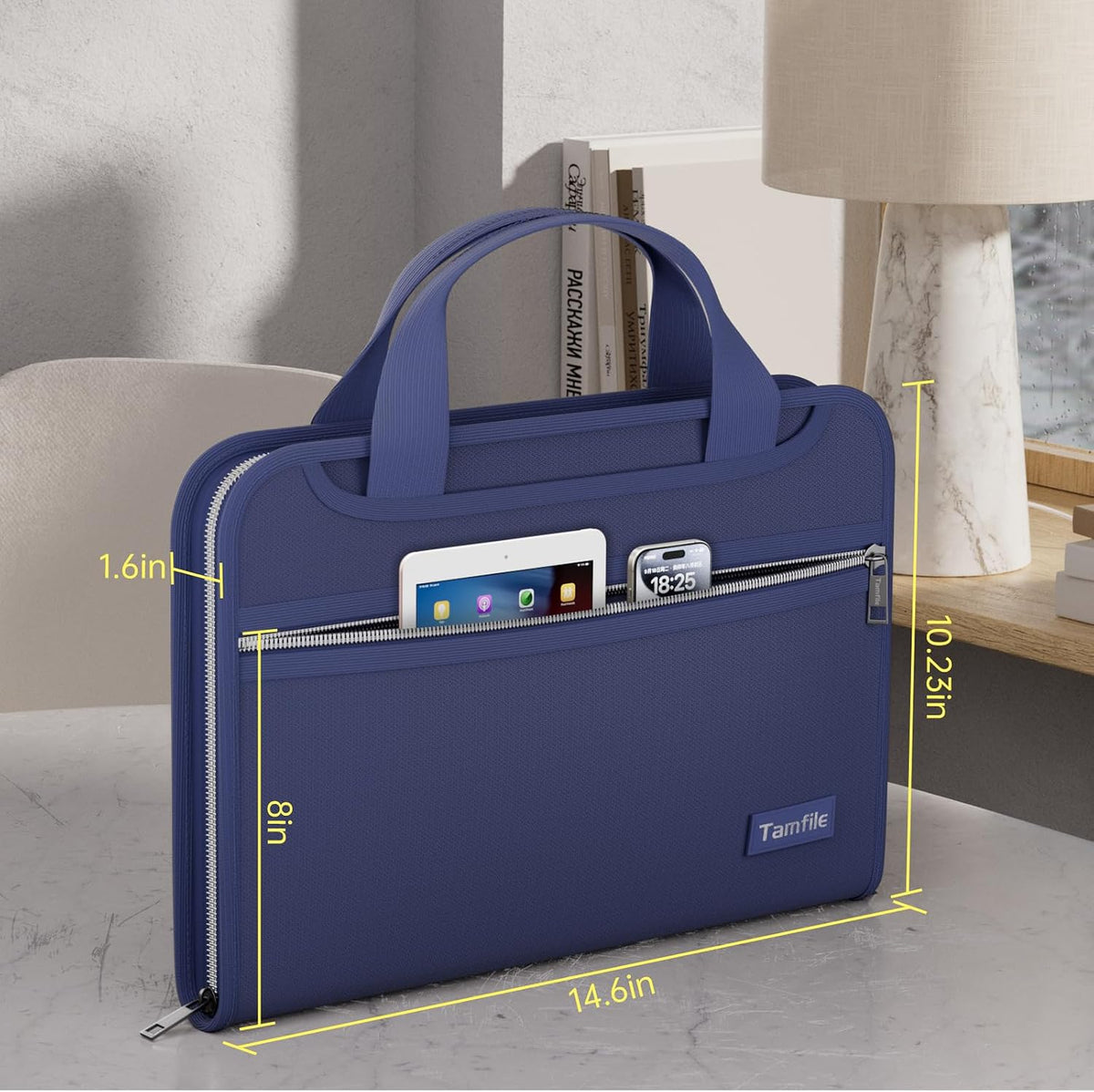 Fireproof Accordion File Organizer, Expanding File Folder