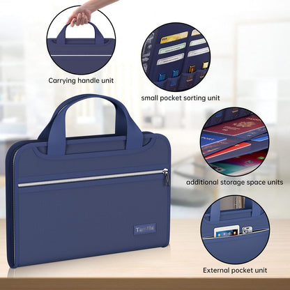 Fireproof Accordion File Organizer, Expanding File Folder