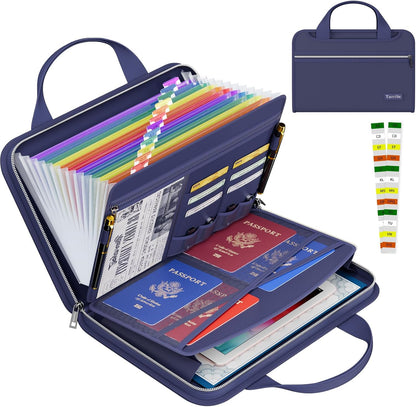 Fireproof Accordion File Organizer, Expanding File Folder