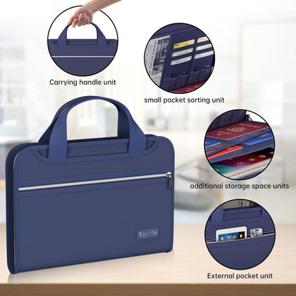 Fireproof Accordion File Organizer, Expanding File Folder