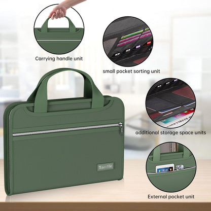 Fireproof Accordion File Organizer, Expanding File Folder