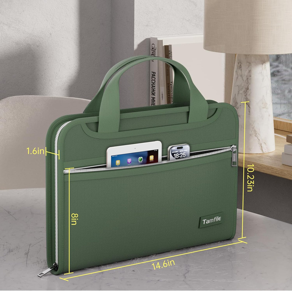 Fireproof Accordion File Organizer, Expanding File Folder