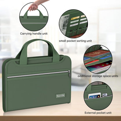 Fireproof Accordion File Organizer, Expanding File Folder