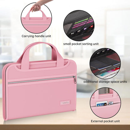 Fireproof Accordion File Organizer, Expanding File Folder