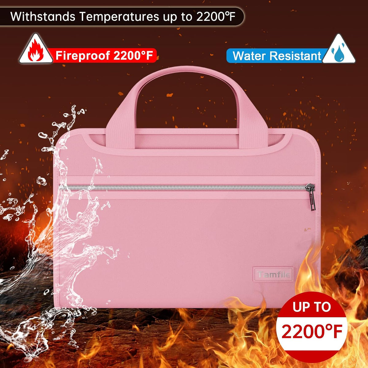 Fireproof Accordion File Organizer, Expanding File Folder