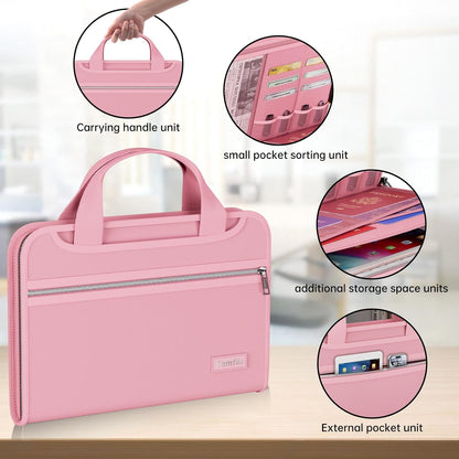 Fireproof Accordion File Organizer, Expanding File Folder
