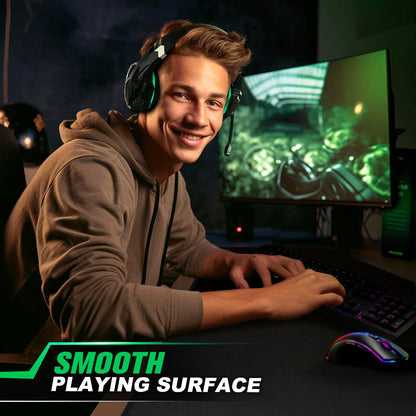 Huge 46”x17” 5mm Gaming Mouse Pad Large Mouse Pad for Desk Gaming Giant Black XXL Thick Long Extra Large Extended Big Gamer Desk Mat