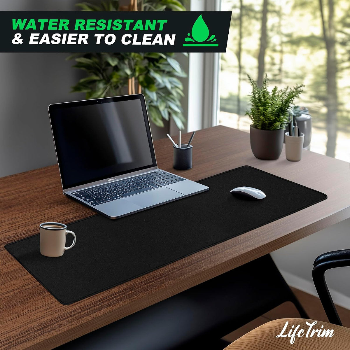 Huge 46”x17” 5mm Gaming Mouse Pad Large Mouse Pad for Desk Gaming Giant Black XXL Thick Long Extra Large Extended Big Gamer Desk Mat