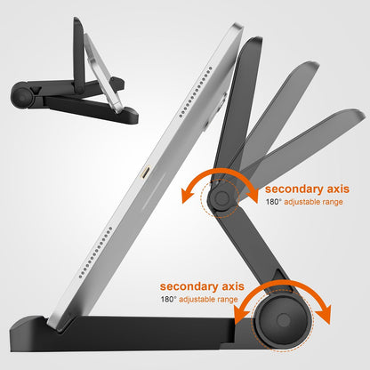 Tablet Stand Holder, Adjustable, Portable, Foldable, Light-Weight, Compatible with 7 to 10.2 Inches Most Tablets, Kindle Fire and Smart Phones