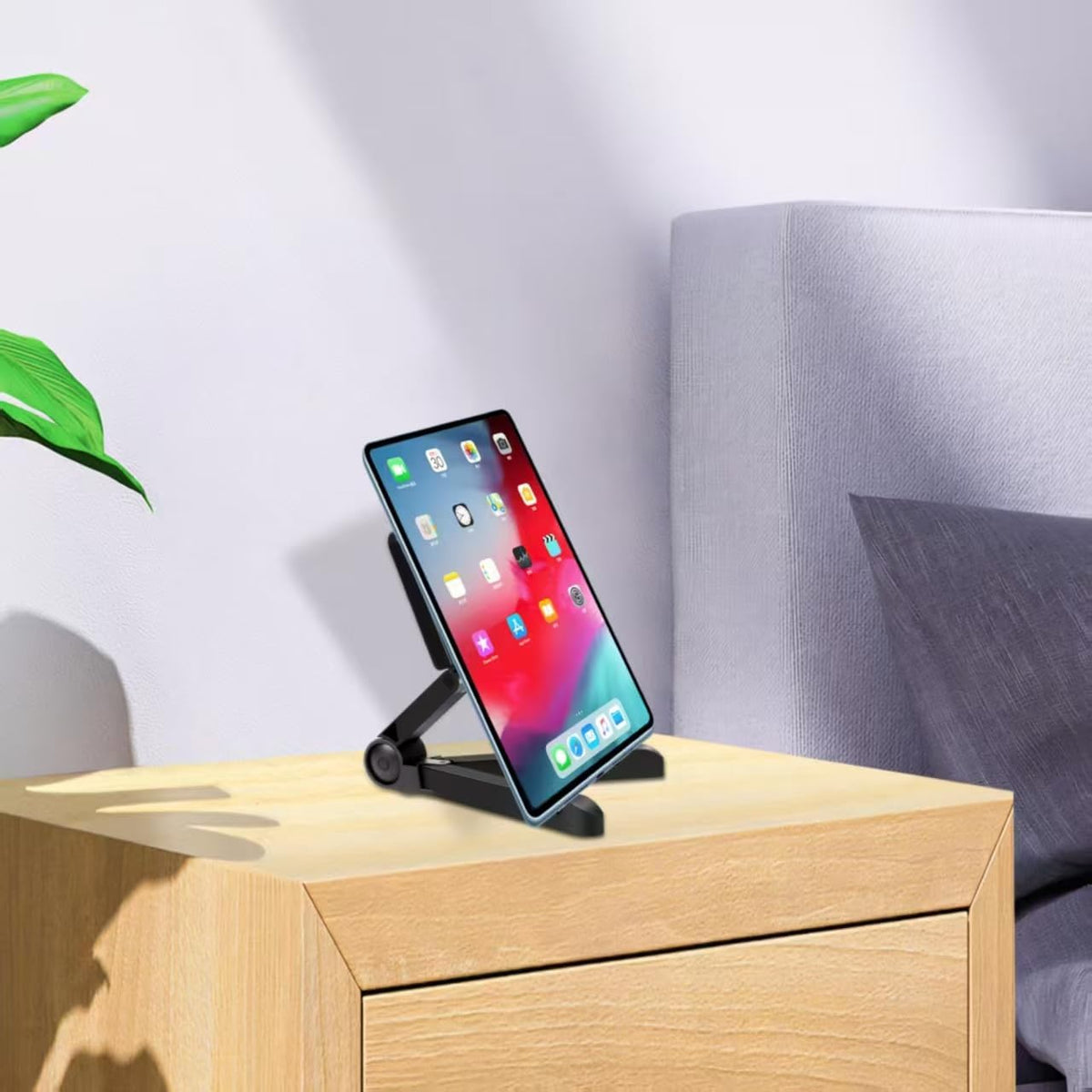 Tablet Stand Holder, Adjustable, Portable, Foldable, Light-Weight, Compatible with 7 to 10.2 Inches Most Tablets, Kindle Fire and Smart Phones