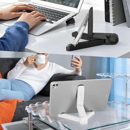 Tablet Stand Holder, Adjustable, Portable, Foldable, Light-Weight, Compatible with 7 to 10.2 Inches Most Tablets, Kindle Fire and Smart Phones
