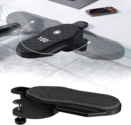 Ergonomics Desk Extender Tray, Table Mount Arm Wrist Rest Shelf