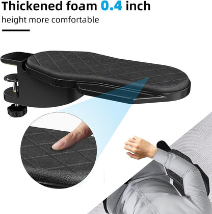 Ergonomics Desk Extender Tray, Table Mount Arm Wrist Rest Shelf