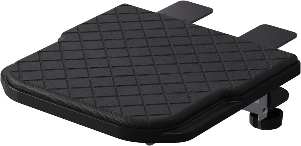Ergonomics Desk Extender Tray, Table Mount Arm Wrist Rest Shelf