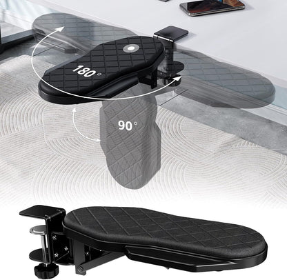 Ergonomics Desk Extender Tray, Table Mount Arm Wrist Rest Shelf