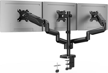 Triple Monitor Desk Mount for Computer Screens up to 32"