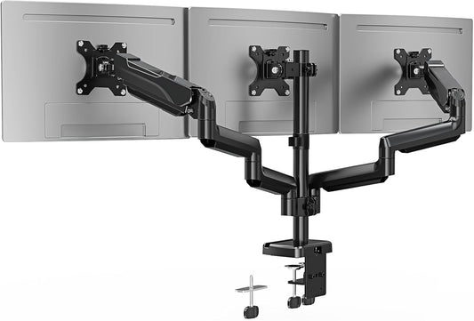 Triple Monitor Desk Mount for Computer Screens up to 32"