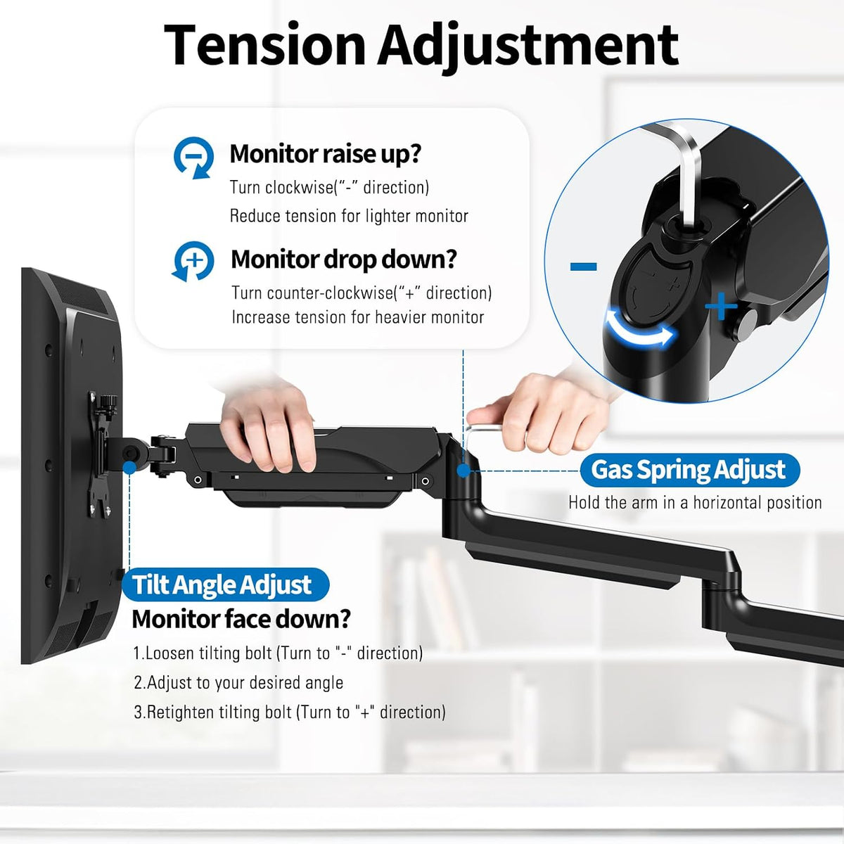 Triple Monitor Desk Mount for Computer Screens up to 32"