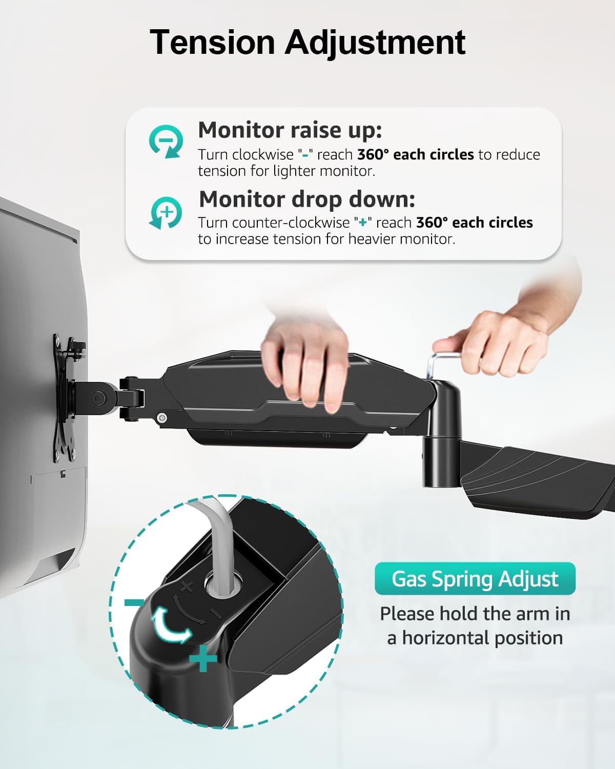 Triple Monitor Desk Mount for Computer Screens up to 32"