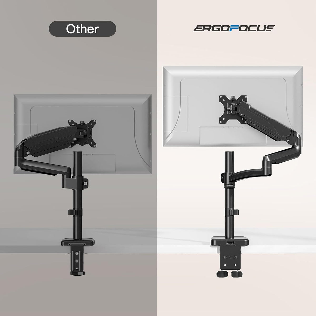 Triple Monitor Desk Mount for Computer Screens up to 32"
