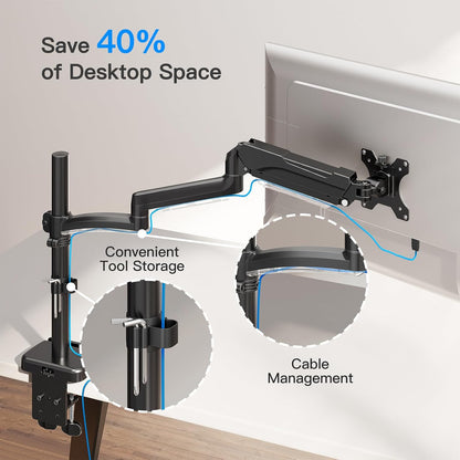 Triple Monitor Desk Mount for Computer Screens up to 32"