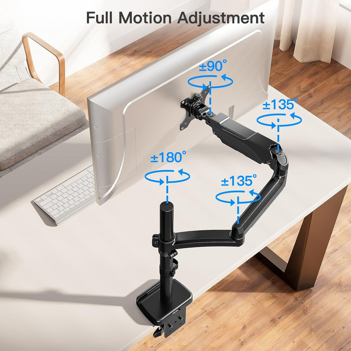 Triple Monitor Desk Mount for Computer Screens up to 32"