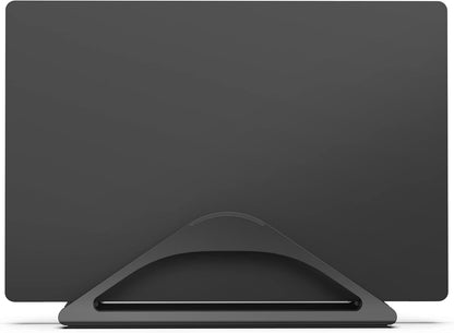 Vertical Laptop Stand for Desks Adjustable Matte Black MacBook