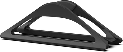 Vertical Laptop Stand for Desks Adjustable Matte Black MacBook