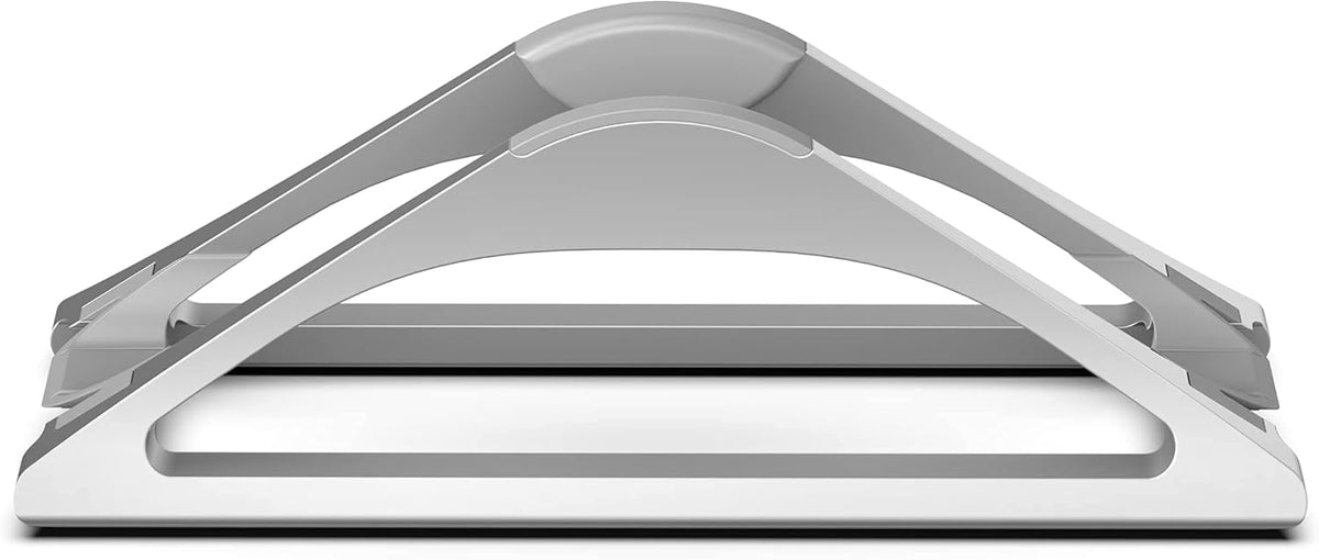 Vertical Laptop Stand for Desks Adjustable Matte Black MacBook