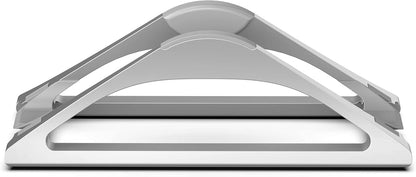 Vertical Laptop Stand for Desks Adjustable Matte Black MacBook