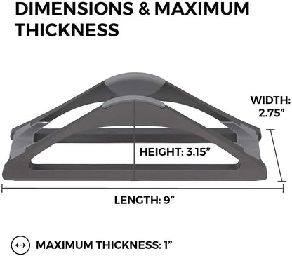 Vertical Laptop Stand for Desks Adjustable Matte Black MacBook