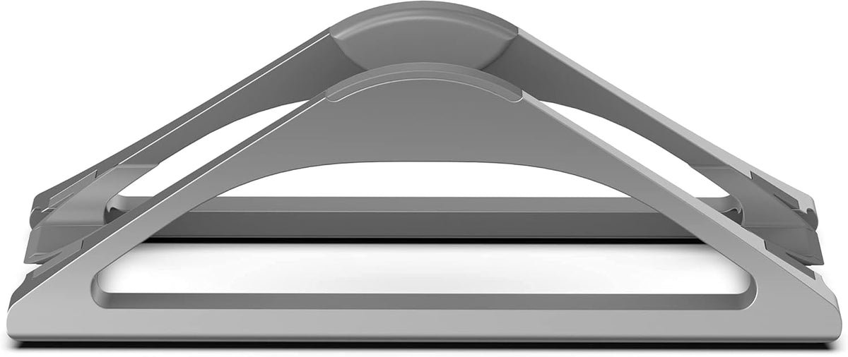 Vertical Laptop Stand for Desks Adjustable Matte Black MacBook