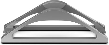 Vertical Laptop Stand for Desks Adjustable Matte Black MacBook