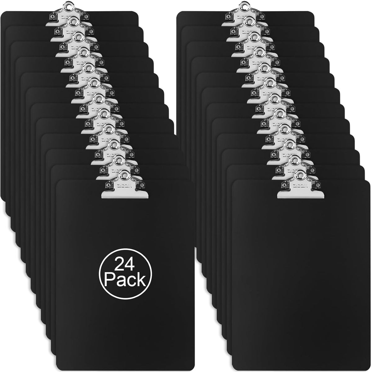Metal Clipboard, 12 x 9 Inches Heavy Duty Aluminum Clipboards, A4 Letter Sizer Document Holder with High Capacity Clip, Suitable for School, Office, Jobsite or Medical Staff (Black)
