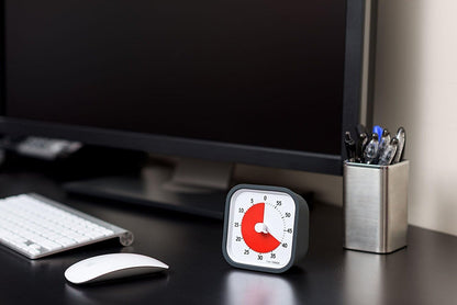 60 Minute MOD Education Edition ⁠— Visual Timer with Desktop Software for Kids Classroom Learning, Teachers Desk Clock, Study Tool and Office Meetings with Silent Operation (Charcoal)