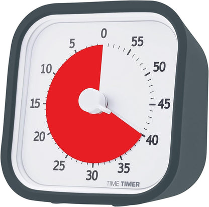 60 Minute MOD Education Edition ⁠— Visual Timer with Desktop Software for Kids Classroom Learning, Teachers Desk Clock, Study Tool and Office Meetings with Silent Operation (Charcoal)