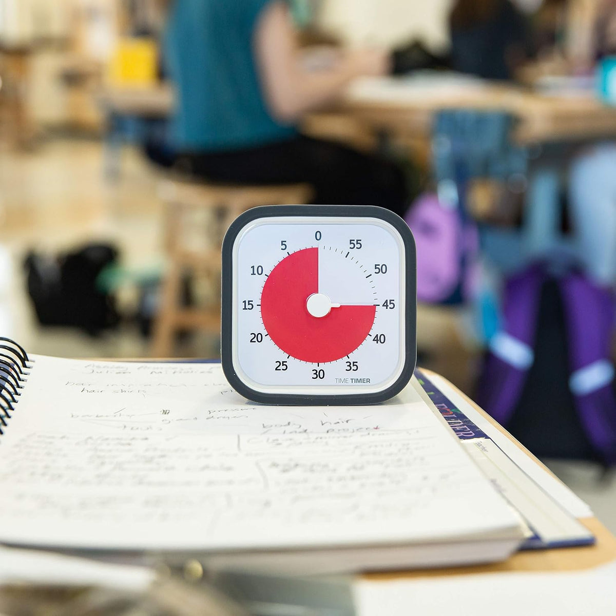 60 Minute MOD Education Edition ⁠— Visual Timer with Desktop Software for Kids Classroom Learning, Teachers Desk Clock, Study Tool and Office Meetings with Silent Operation (Charcoal)