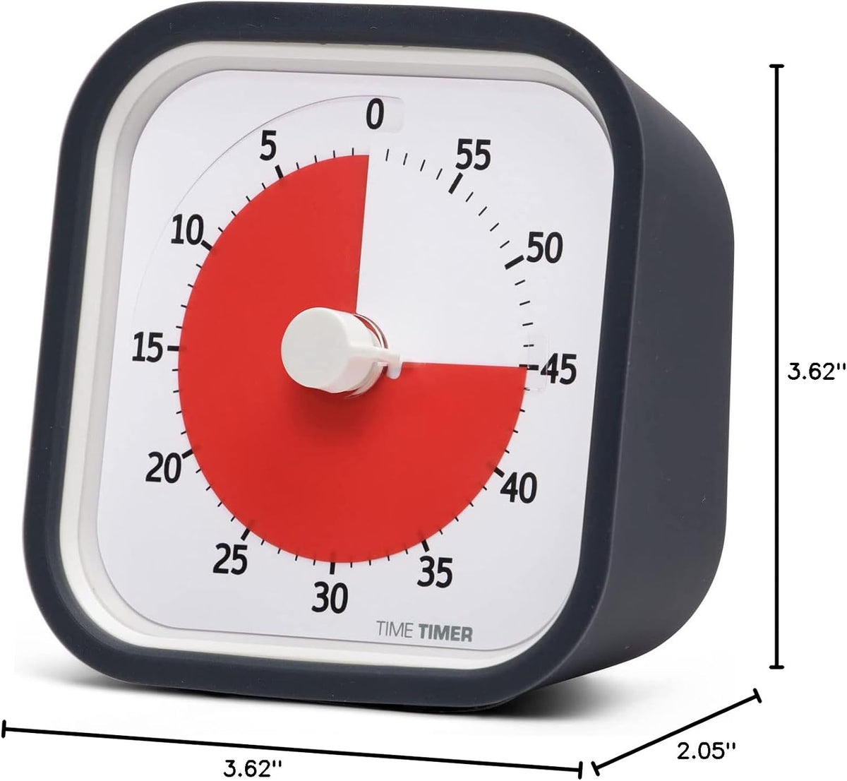 60 Minute MOD Education Edition ⁠— Visual Timer with Desktop Software for Kids Classroom Learning, Teachers Desk Clock, Study Tool and Office Meetings with Silent Operation (Charcoal)