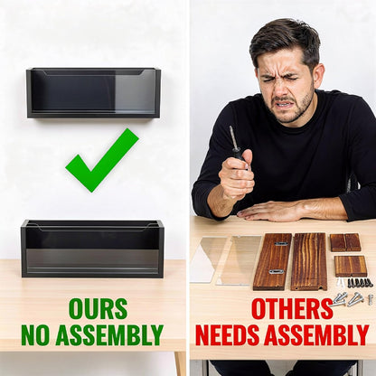 Mail Holder Organizer Countertop, Metal Letter Holder Sorter (Black)